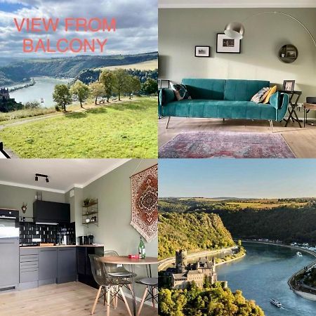 #1 Studioapartment Mit Loreleyblick Direkt An Der Schoensten Etappe Des Rheinsteigs Patersberg Esterno foto