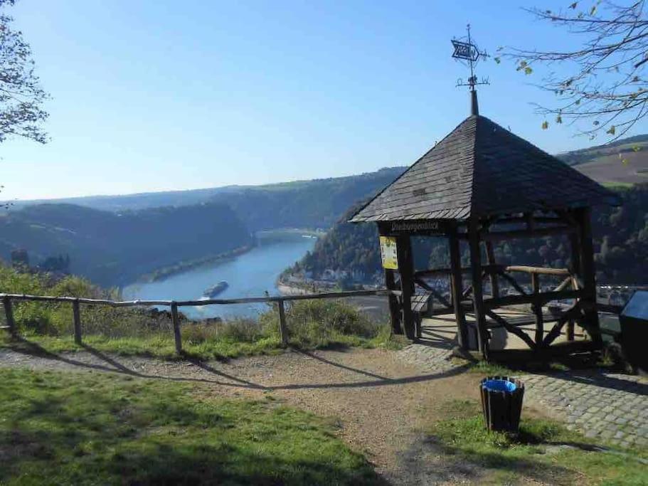 #1 Studioapartment Mit Loreleyblick Direkt An Der Schoensten Etappe Des Rheinsteigs Patersberg Esterno foto